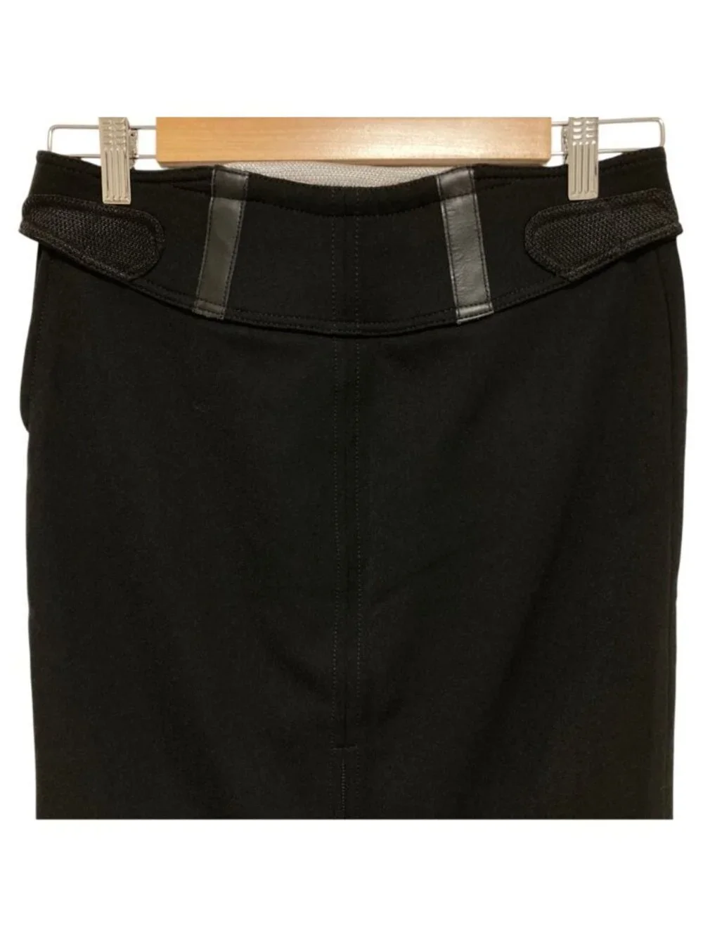 Prada Sports Aja Star Belt Stretch Skirt Black 38